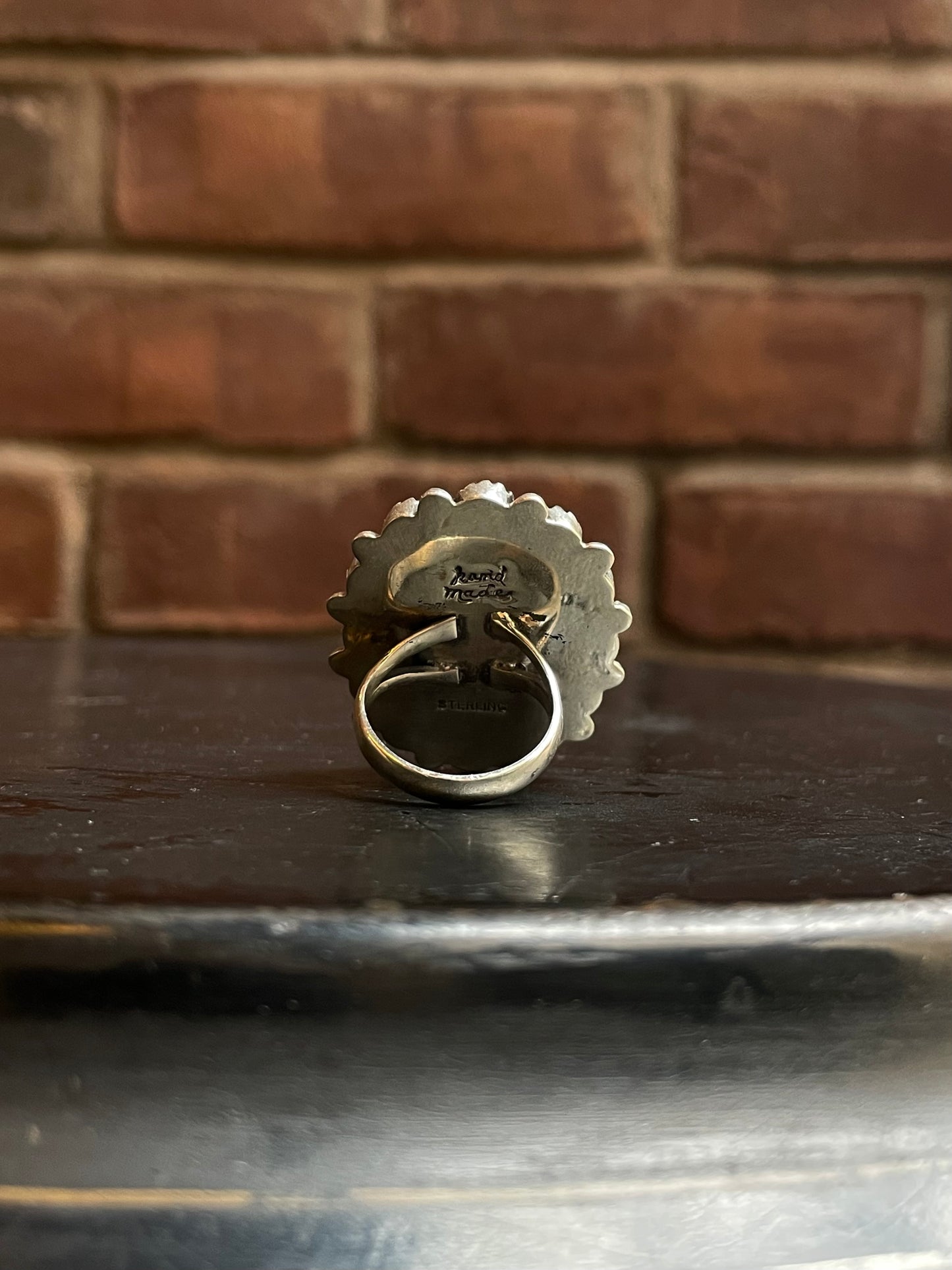 Spiny Oyster Black Onyx Cluster Ring Size 7.5 | 925 Sterling Silver E155