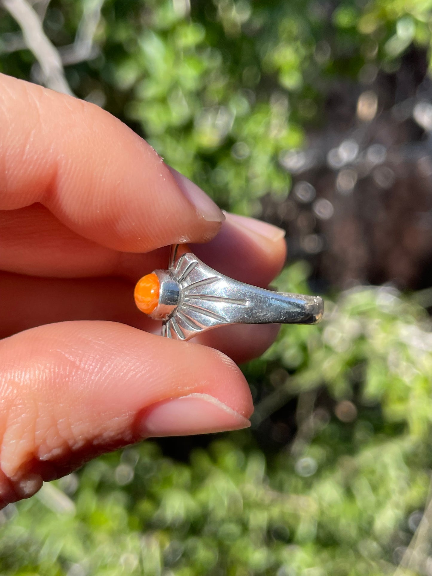 Spiny Oyster Ring Size 6 | 925 Sterling Silver Southwest B984