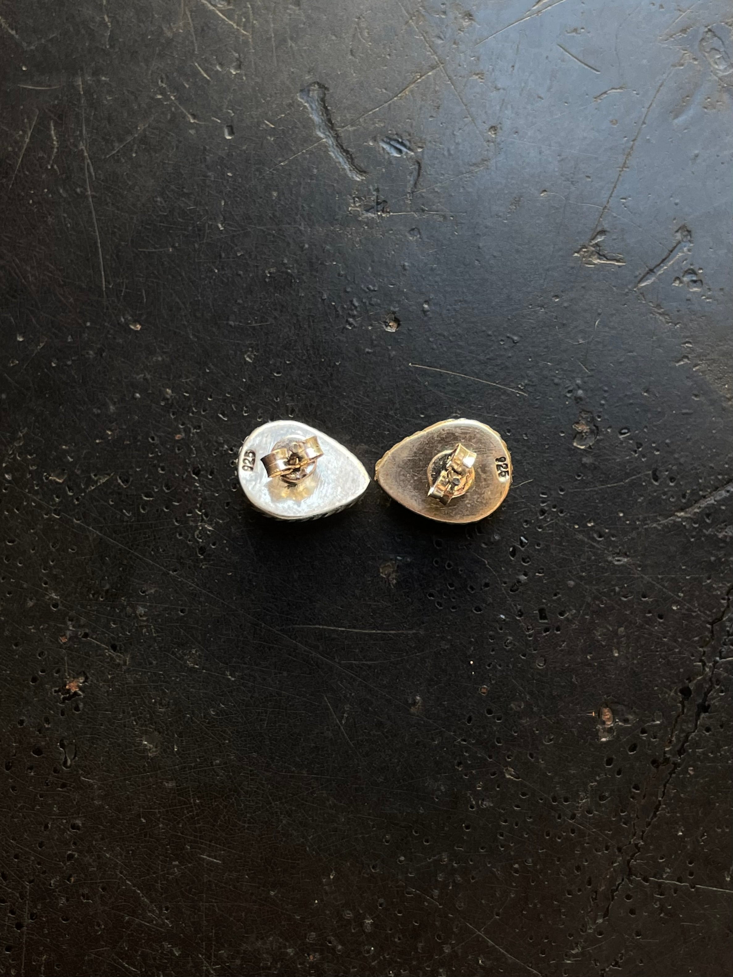 Kingman Turquoise Stud Earrings | 925 Sterling Silver G662