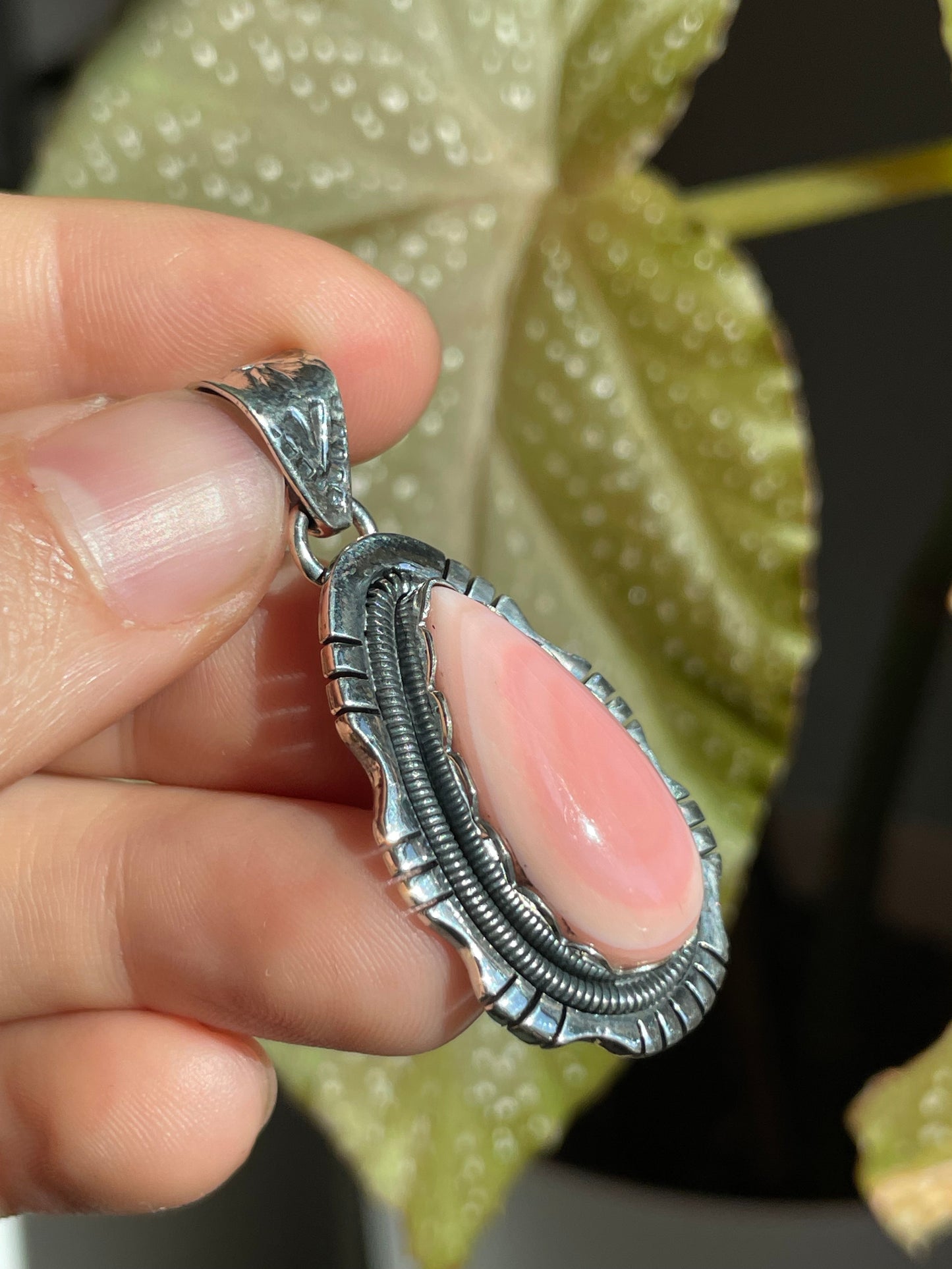 Pink Conch Pendant | Sterling Silver 925 B846