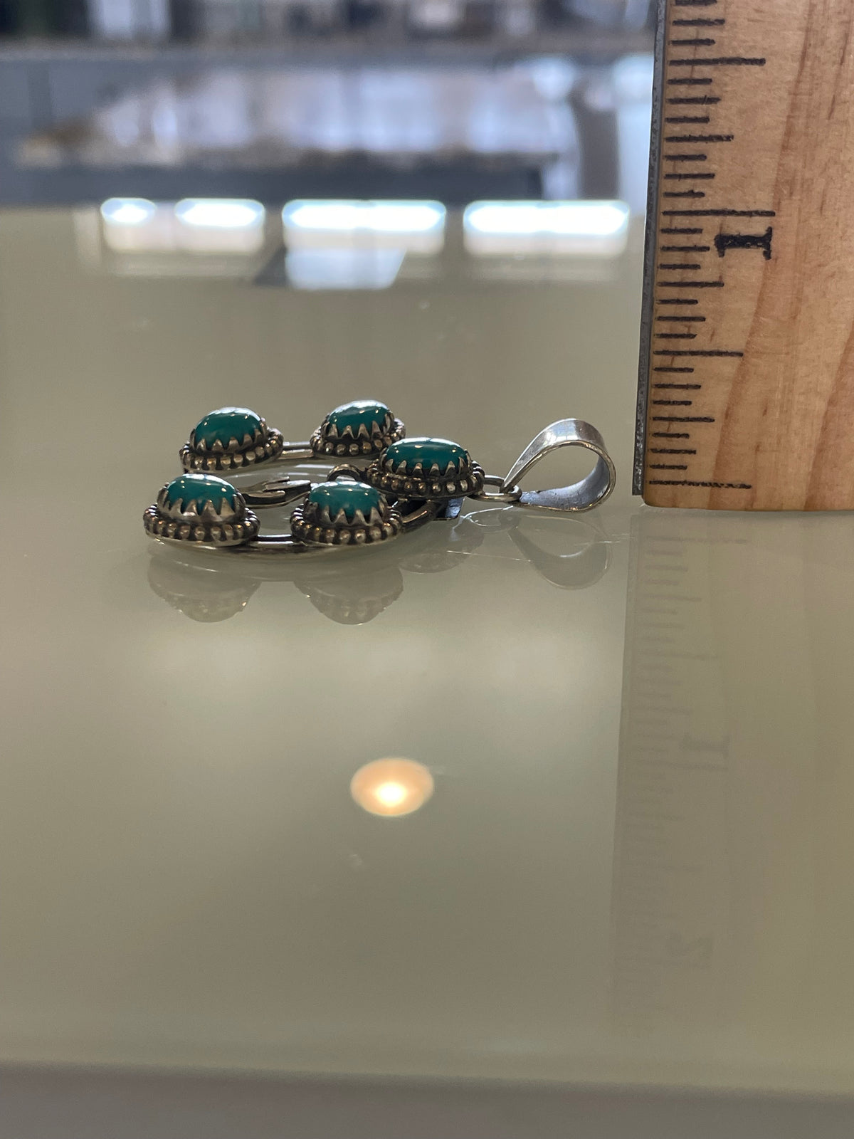Turquoise Cactus Pendant | 925 Sterling Silver G689