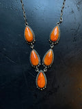 Spiny Oyster Lariat Necklace | Sterling Silver 925 C752