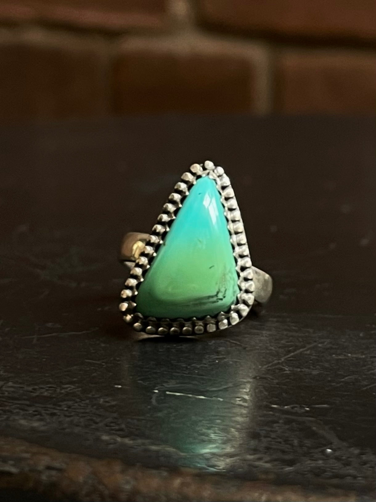 Turquoise Ring | 925 Sterling Silver Size 6 E441