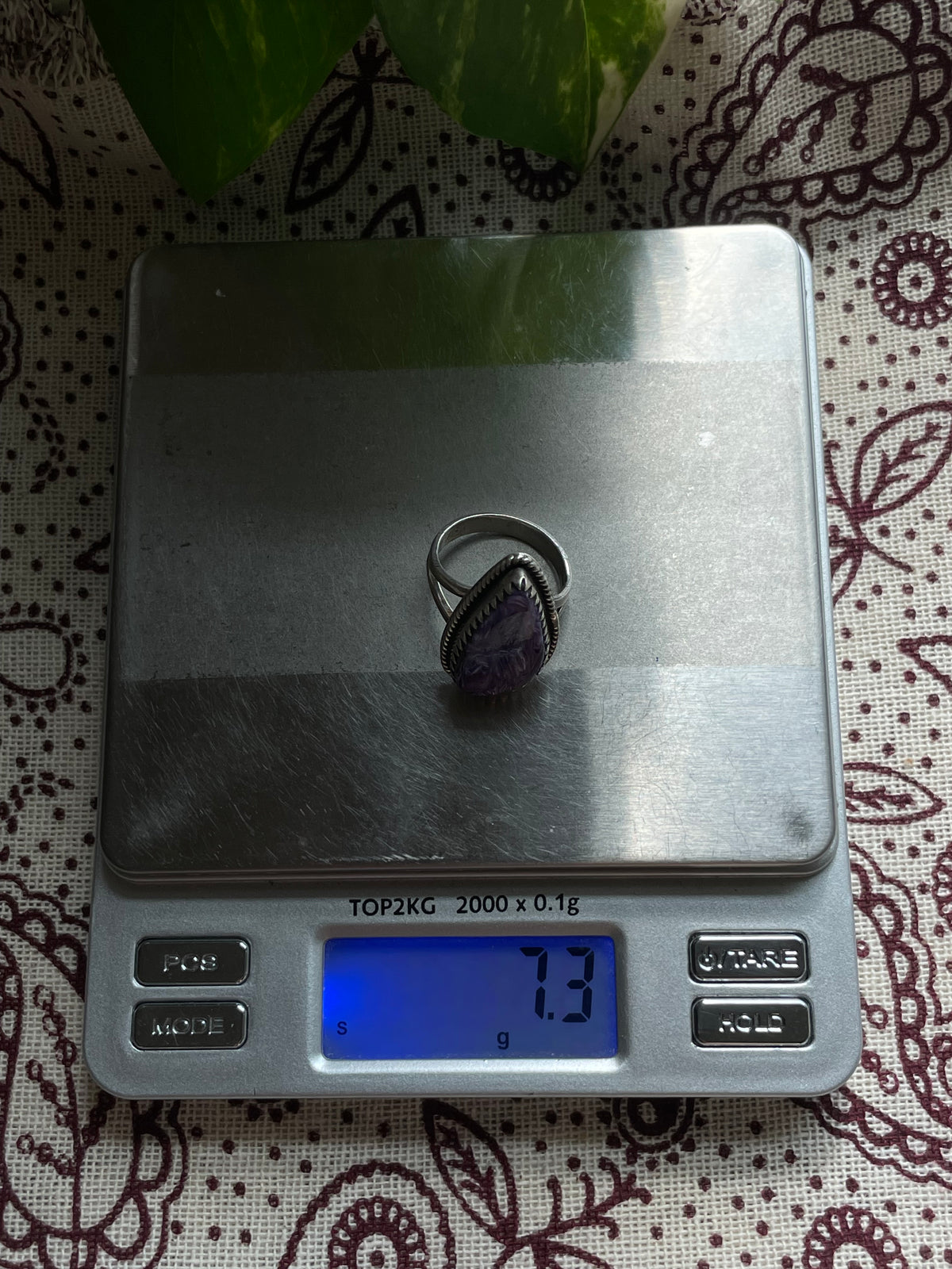 Charoite Ring Size 7.25 | 925 Sterling Silver D289