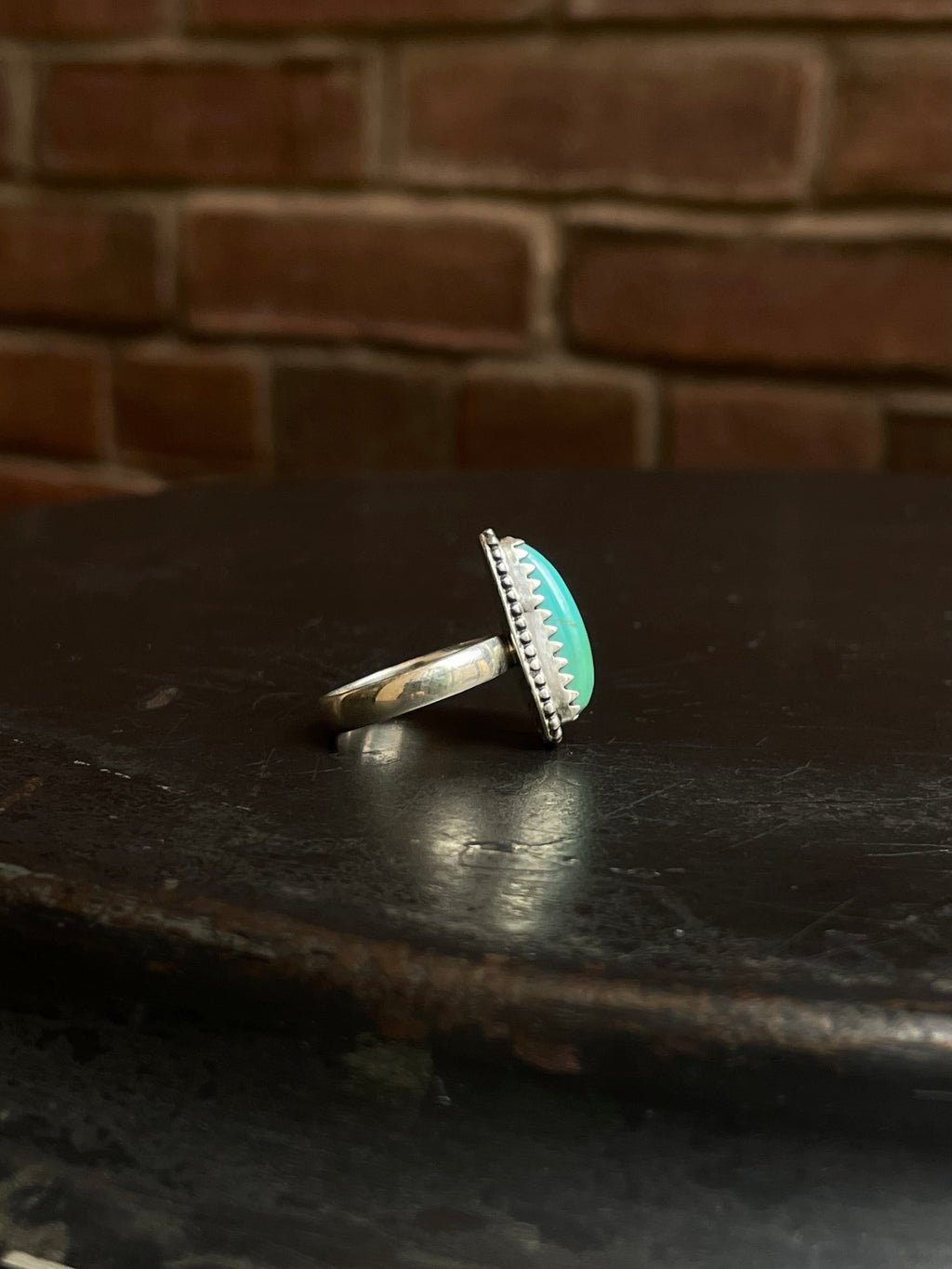 Turquoise Ring | 925 Sterling Silver Size 6 E441