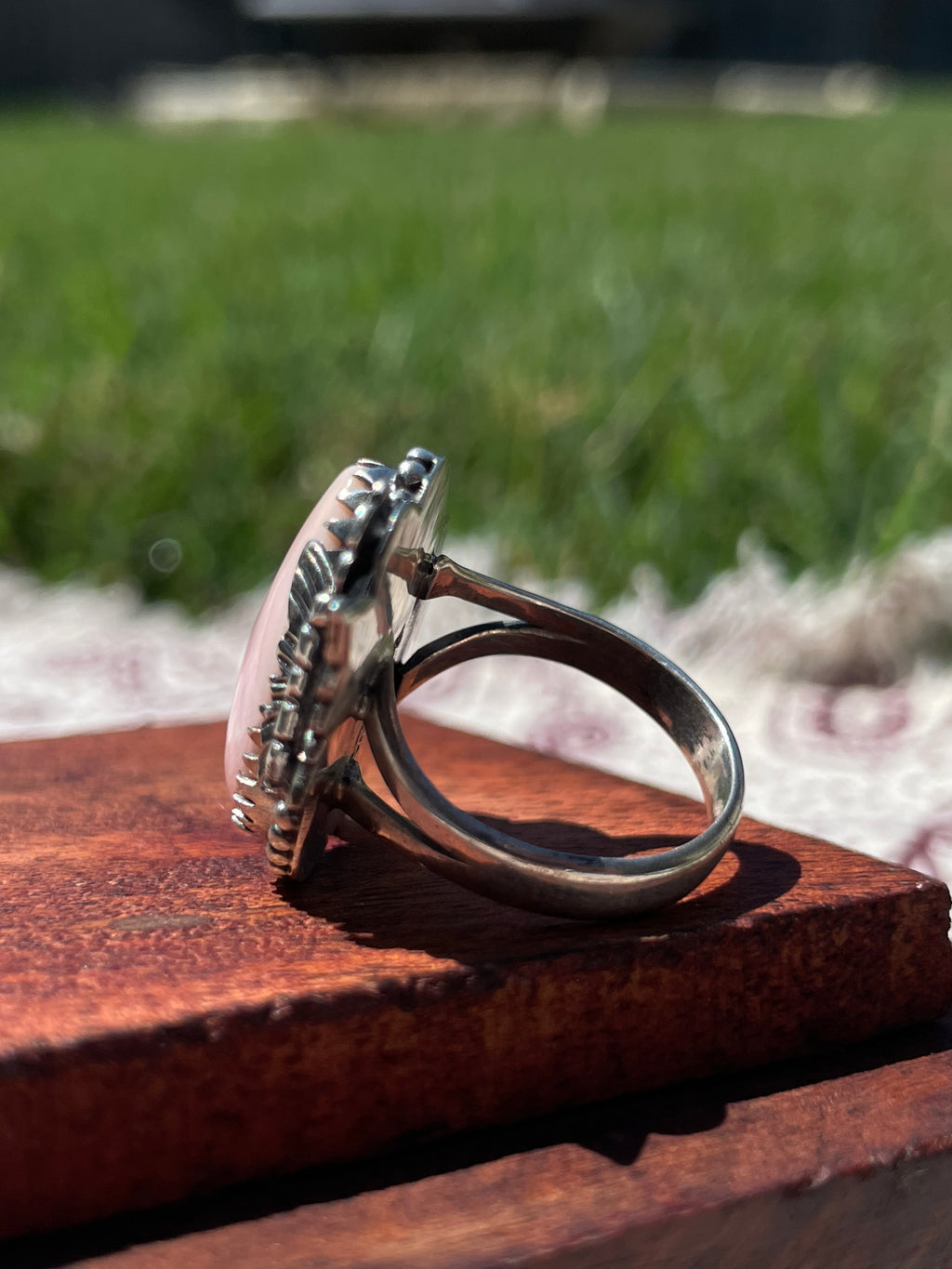 Pink Conch Ring Size 7.75 | 925 Sterling Silver D295