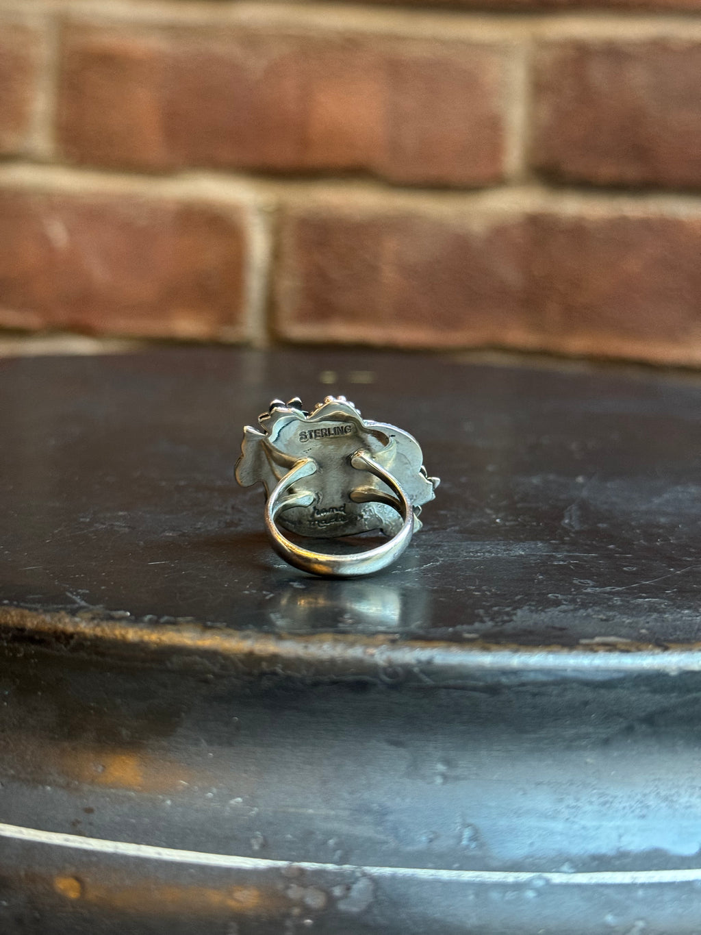Turquoise Teardrop Ring | Sterling Silver | Size 7.5 | C146