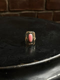 Pink Conch Lightning Bolt Ring Size 8.25 | 925 Sterling Silver C935