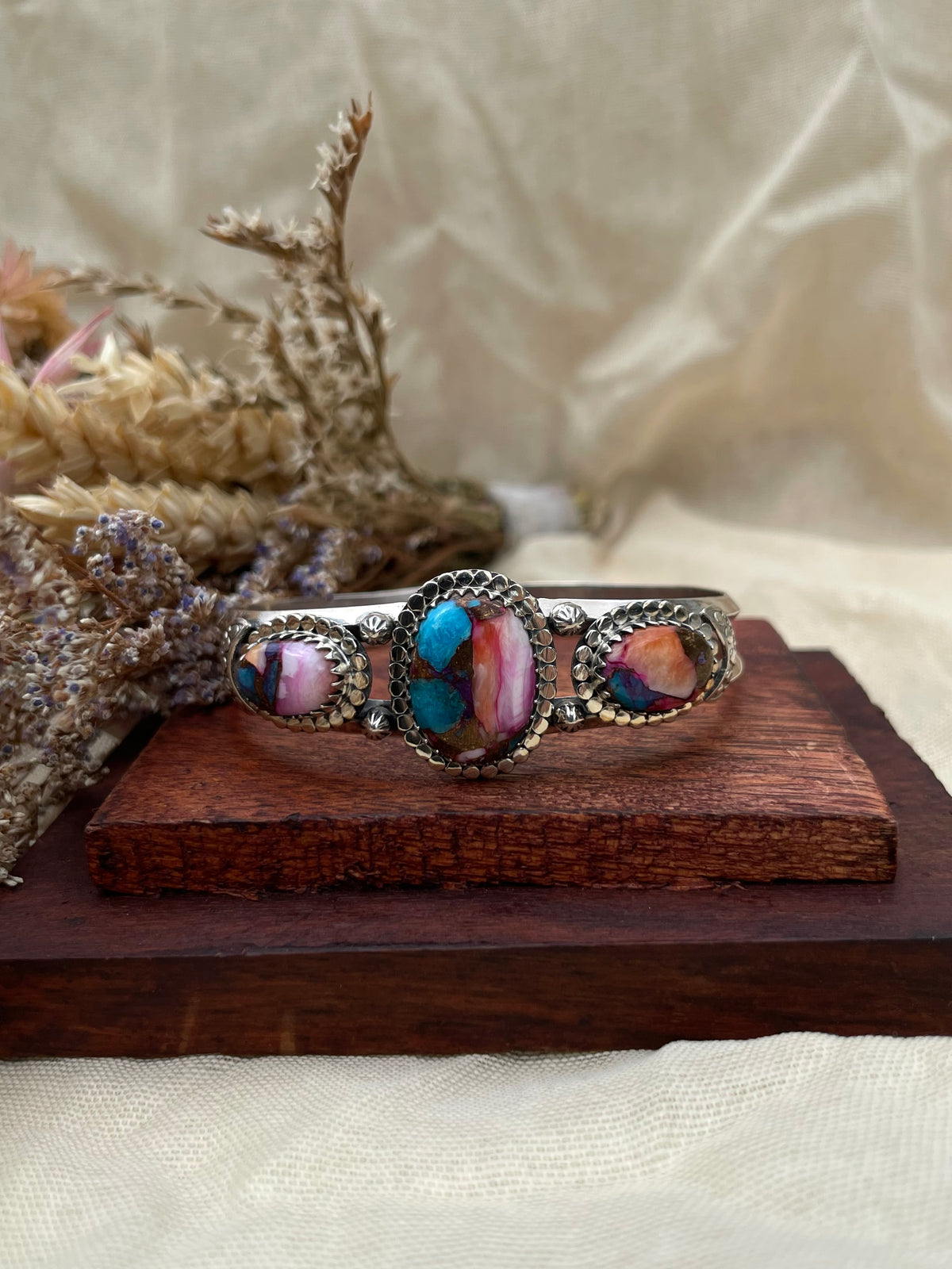Dahlia Cuff Bracelet | 925 Sterling Silver D274