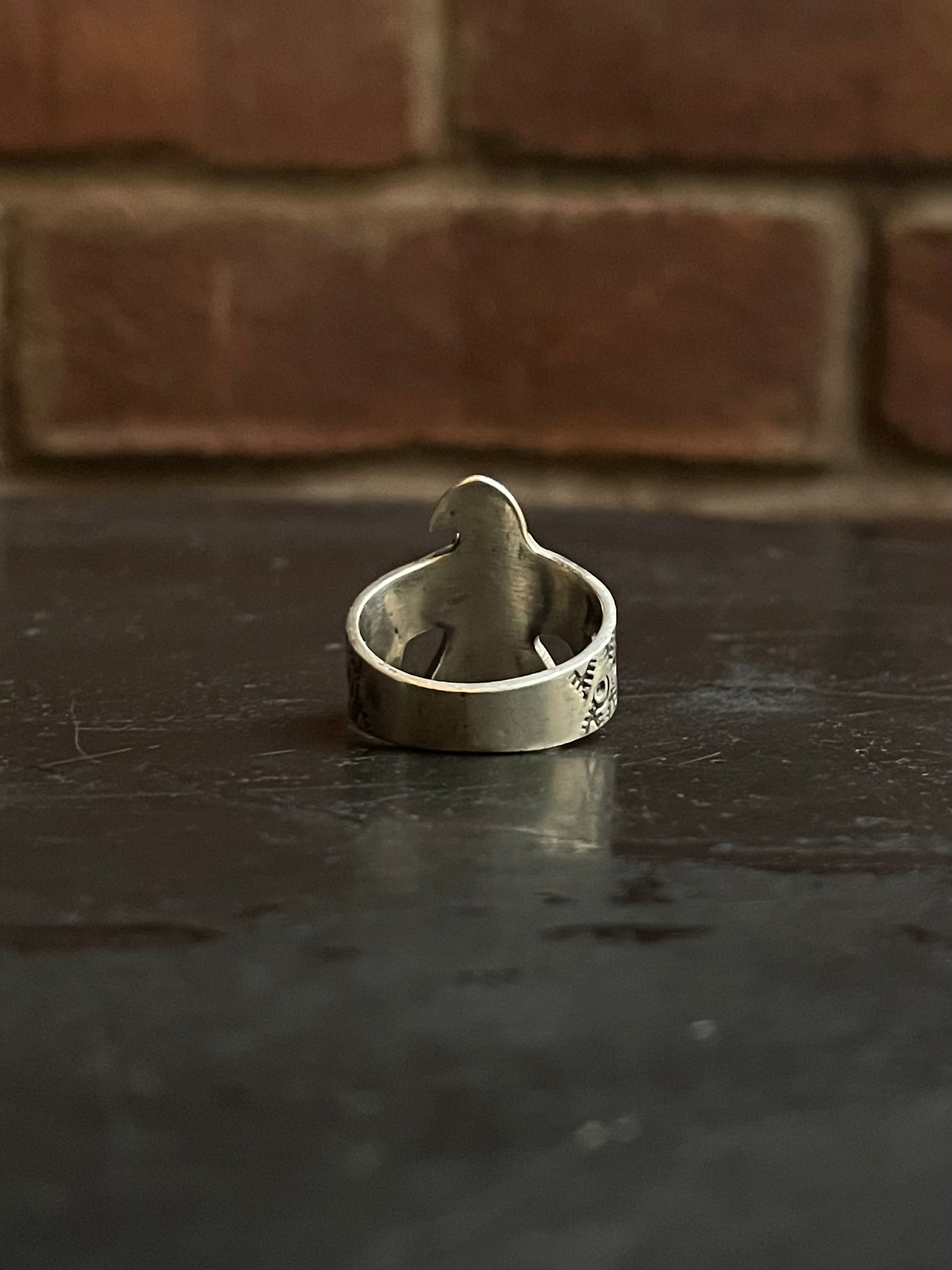 Spiny Oyster Thunderbird Ring Size 7.75 | 925 Sterling Silver G235