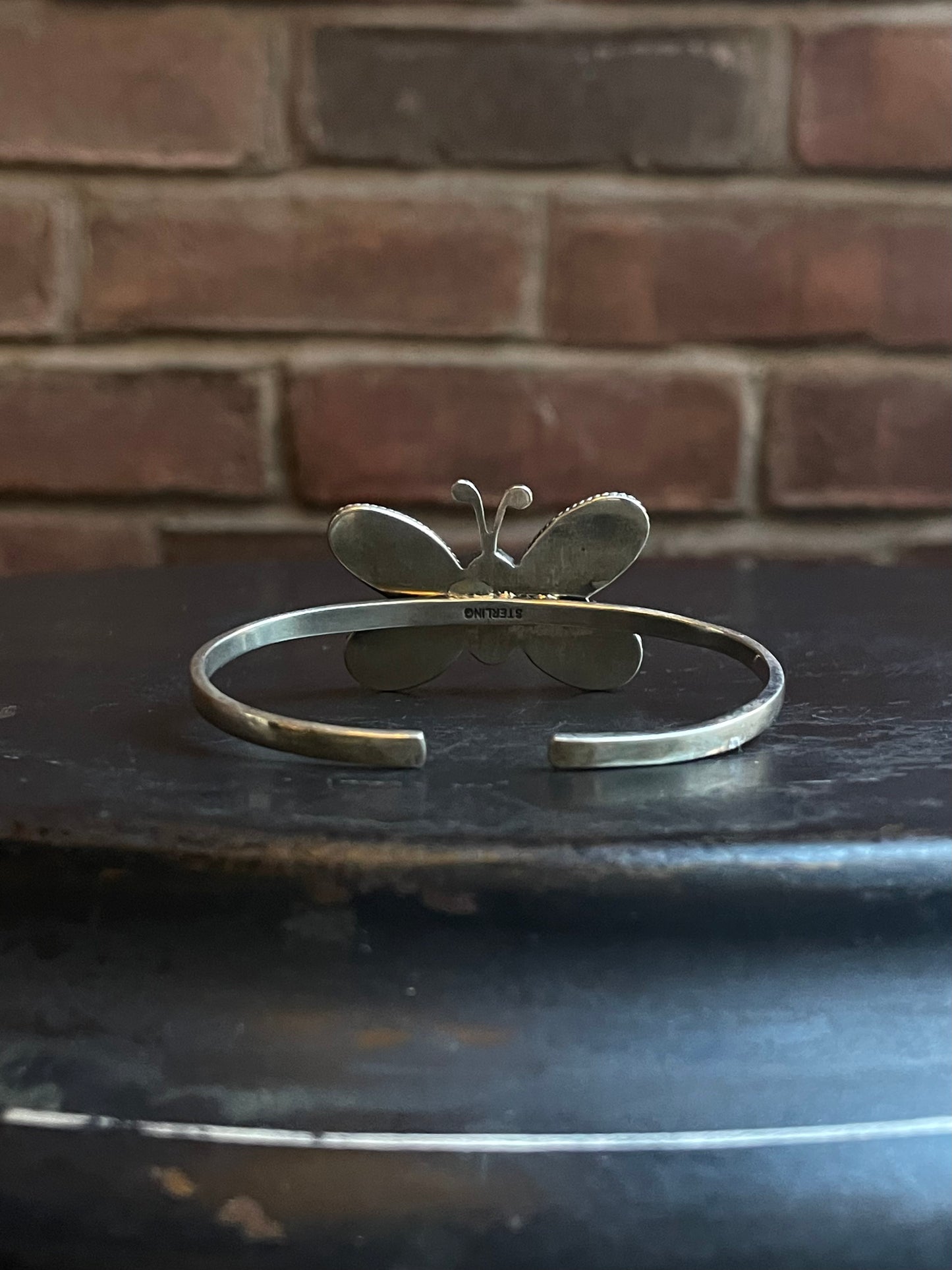 Pink Conch Butterfly Cuff | 925 Sterling Silver E497