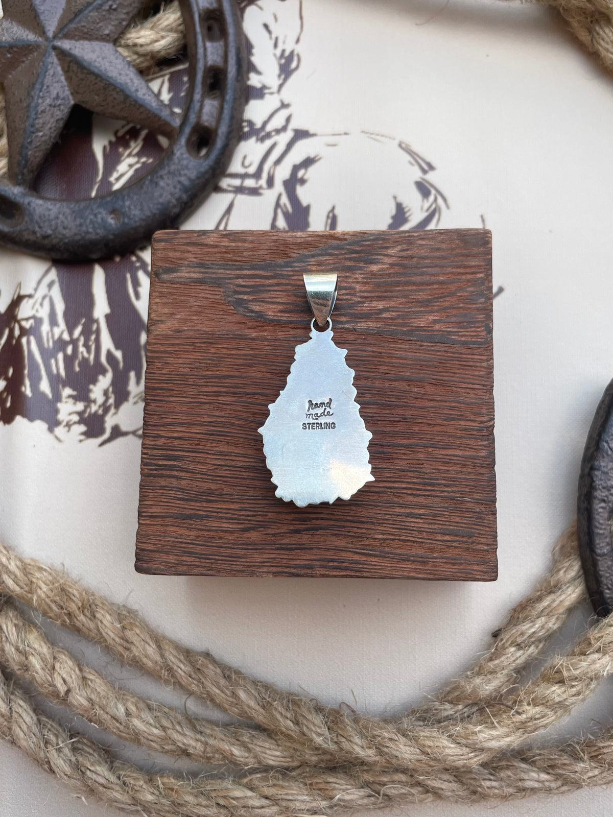 Turquoise Teardrop Pendant | Floral 925 Sterling Silver G688