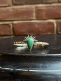 Turquoise Teardrop Cuff | Sterling Silver | A861