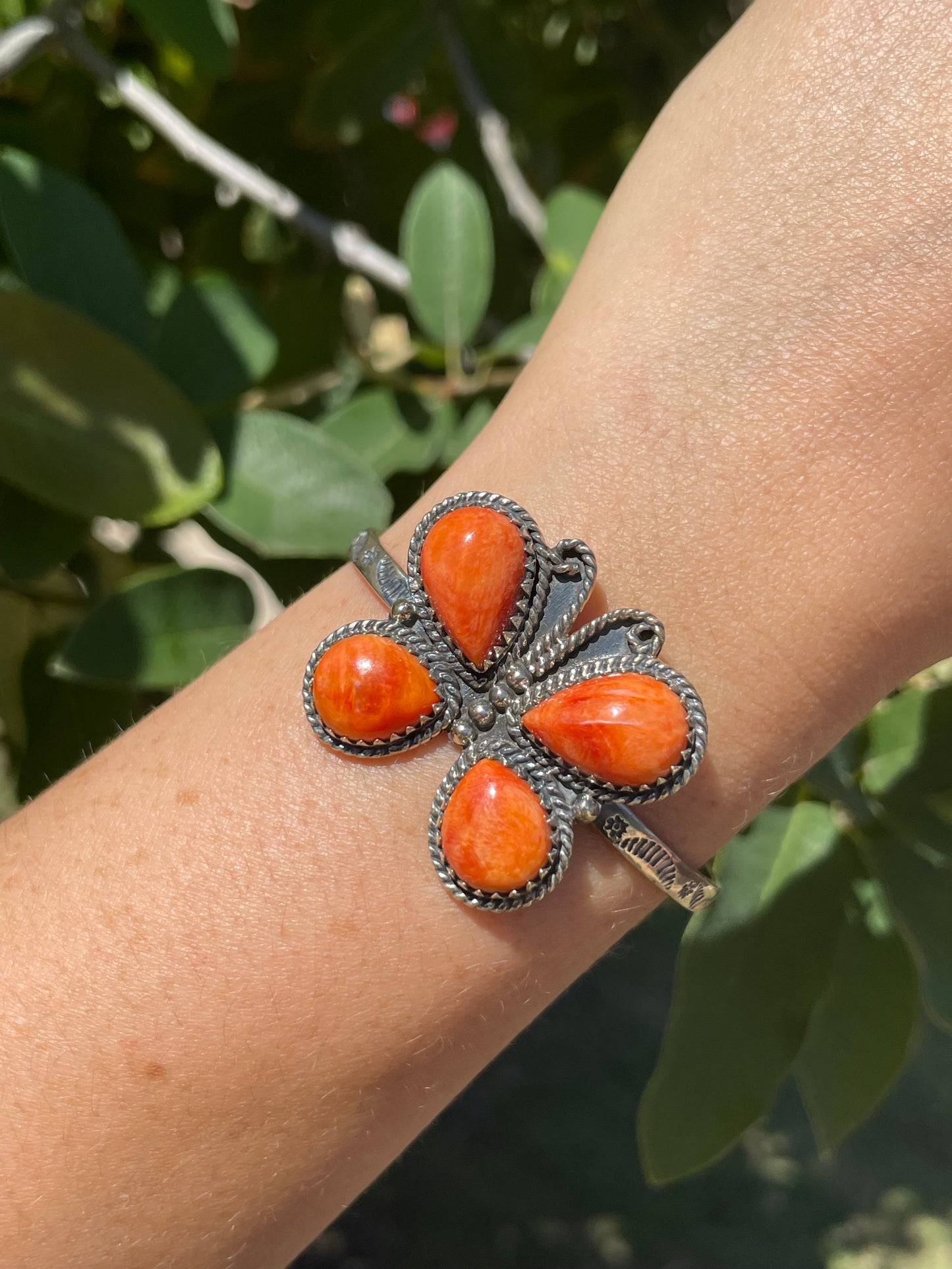 Spiny Oyster Butterfly Cuff Bracelet | Sterling Silver D140