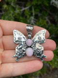 Pink Conch Butterfly Pendant | Sterling Silver 925 B735