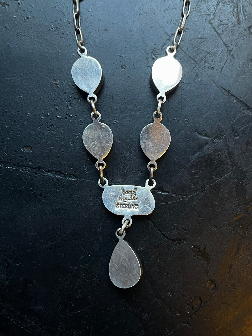 Orange Spiny Oyster Drop Necklace | 925 Sterling Silver E601