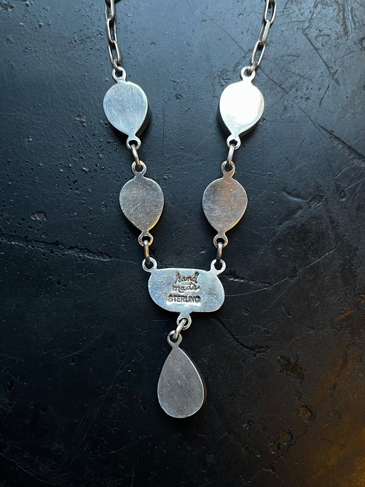 Orange Spiny Oyster Drop Necklace | 925 Sterling Silver E601
