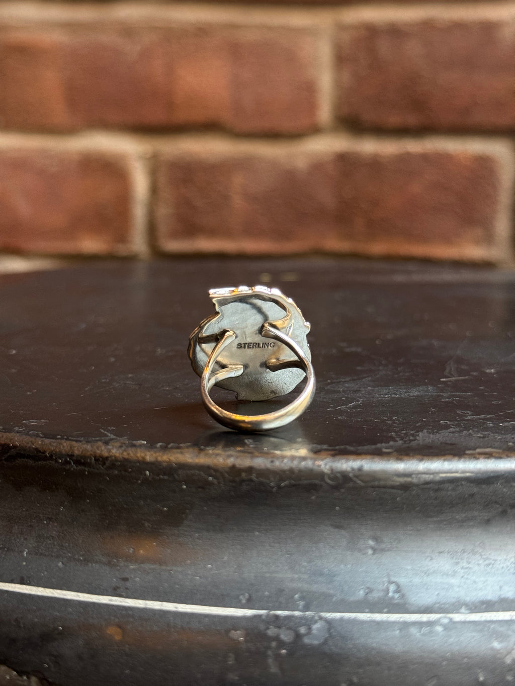Spiny Oyster Feather Ring | 925 Sterling Silver | Size 8 C191