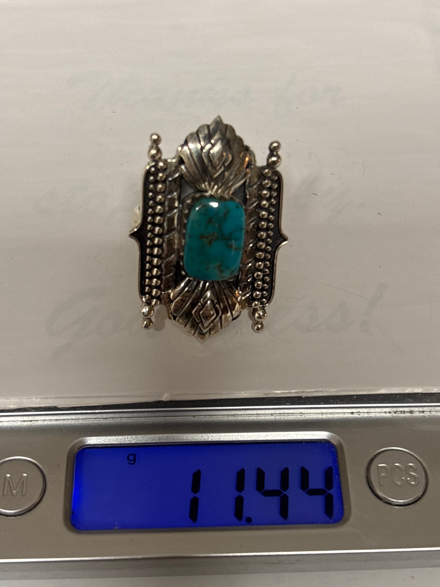 Turquoise Ring Size 9 | 925 Sterling Silver C933