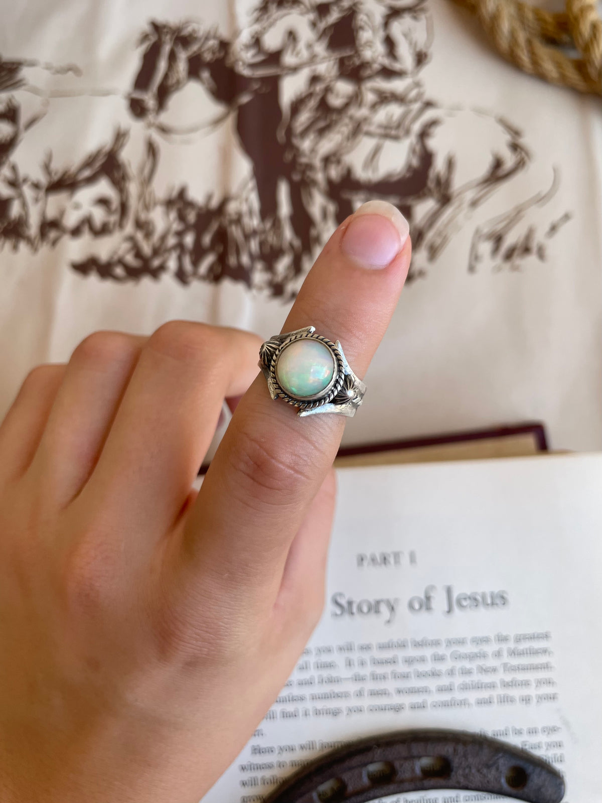 Opal Ring | 925 Sterling Silver | Size 7 G833