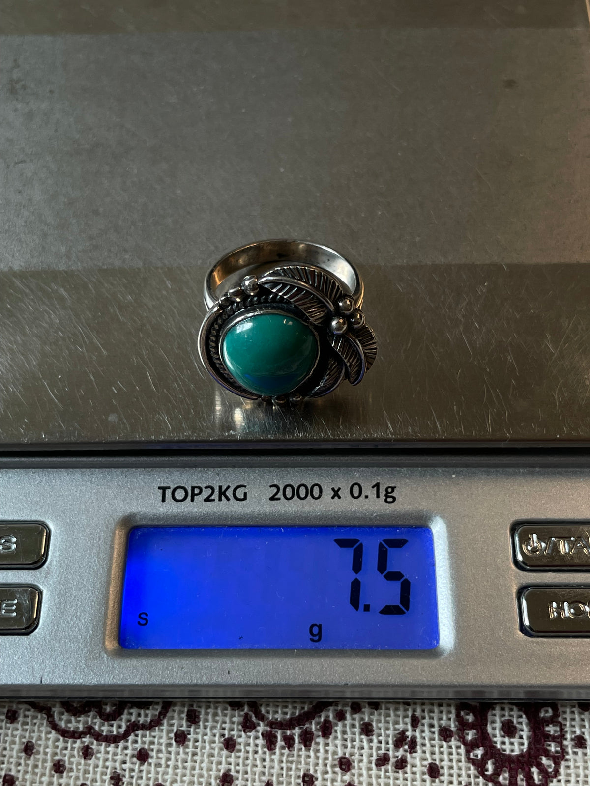 Turquoise Ring Size 9 | 925 Sterling Silver C925