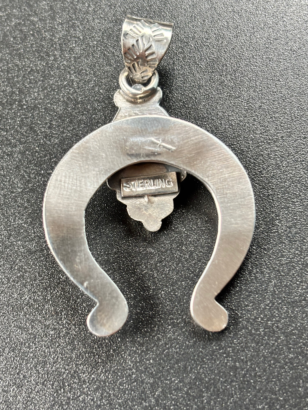 Kingman Turquoise Naja Pendant | 925 Sterling Silver YUJ003