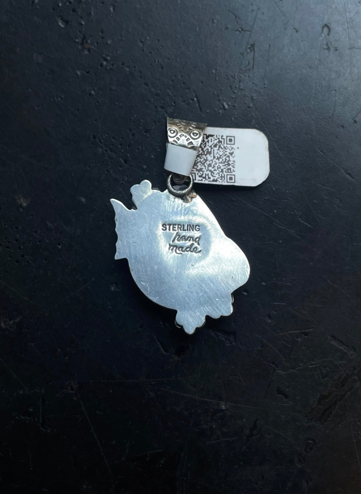 Pink Conch Leaf Butterfly Pendant | Sterling Silver | A557