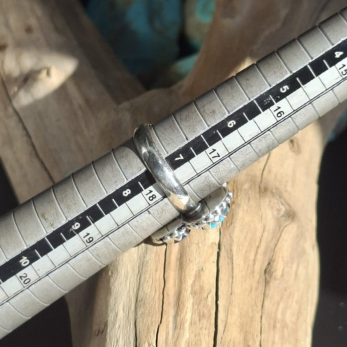 Oceanic Trinity Ring | Sterling silver |Size 7.4 | 5O578